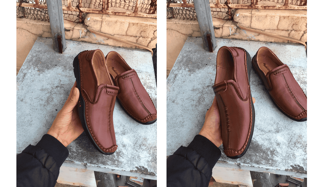  Giày nam lười thiết kế độc đáo màu nâu chocolate 2018-18